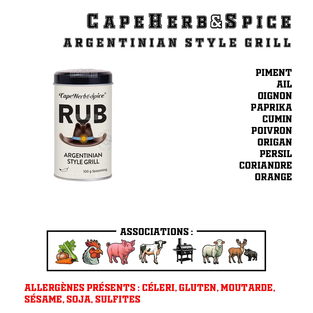 CapeHerb&Spice - RUB Argentinian Style Grill CapeHerb&Spice