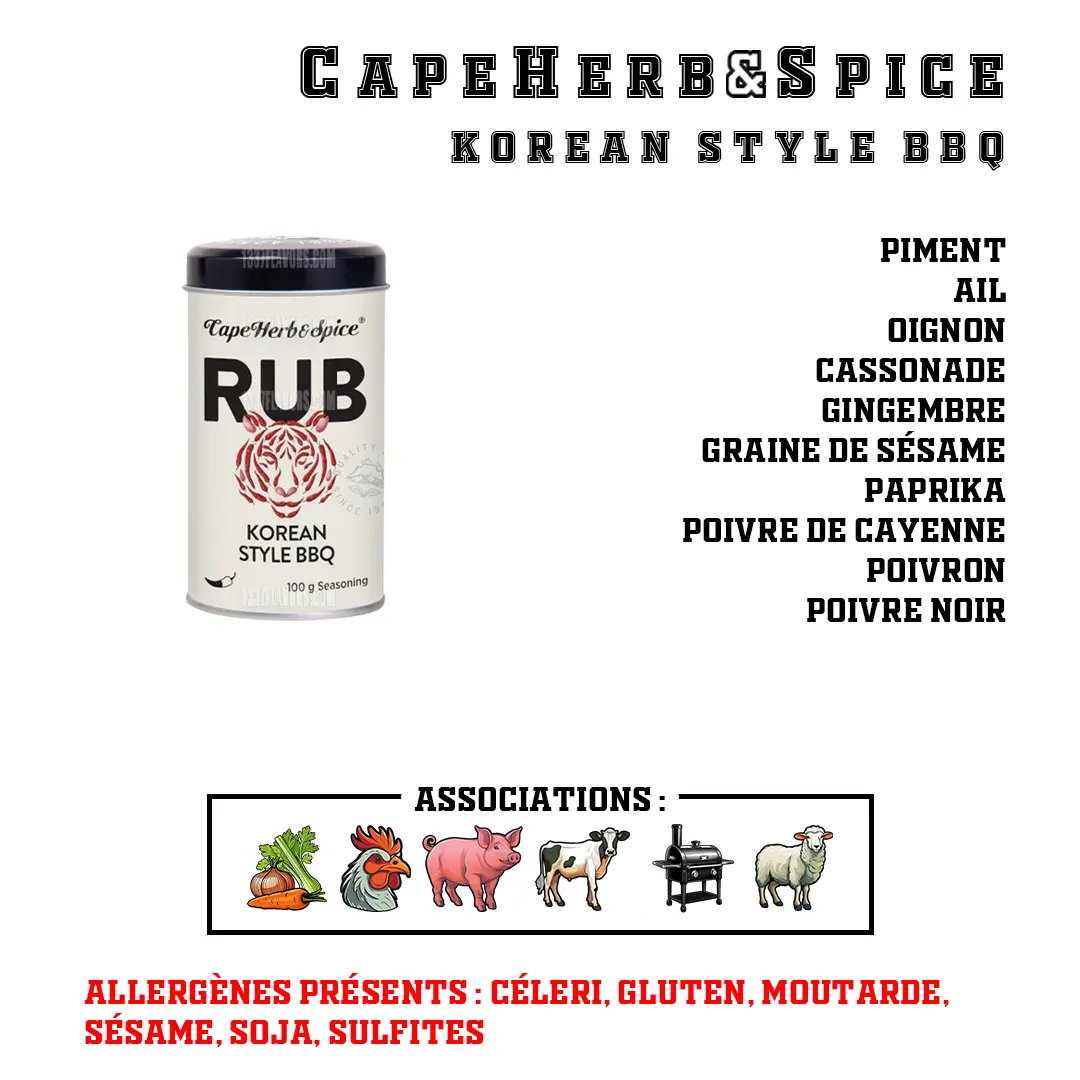CapeHerb&Spice - RUB Korean Style BBQ CapeHerb&Spice
