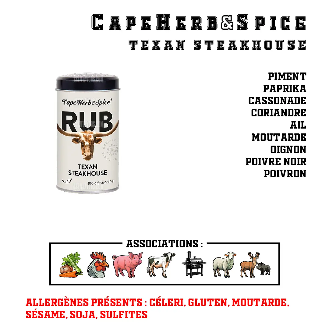 CapeHerb&Spice - RUB Texan Steakhouse CapeHerb&Spice