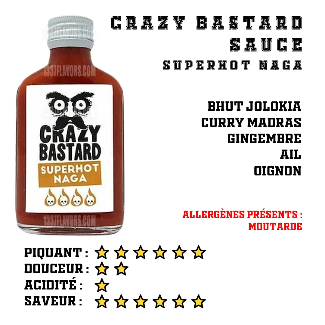 Crazy Bastard Sauce - Superhot Naga Crazy Bastard Sauce