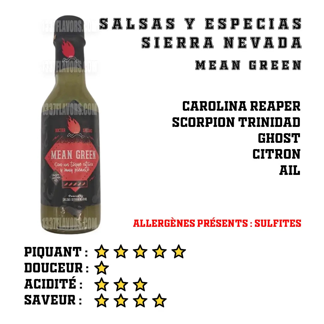 Doctor Salsa - Mean Green Salsas Y Especias Sierra Nevada SL