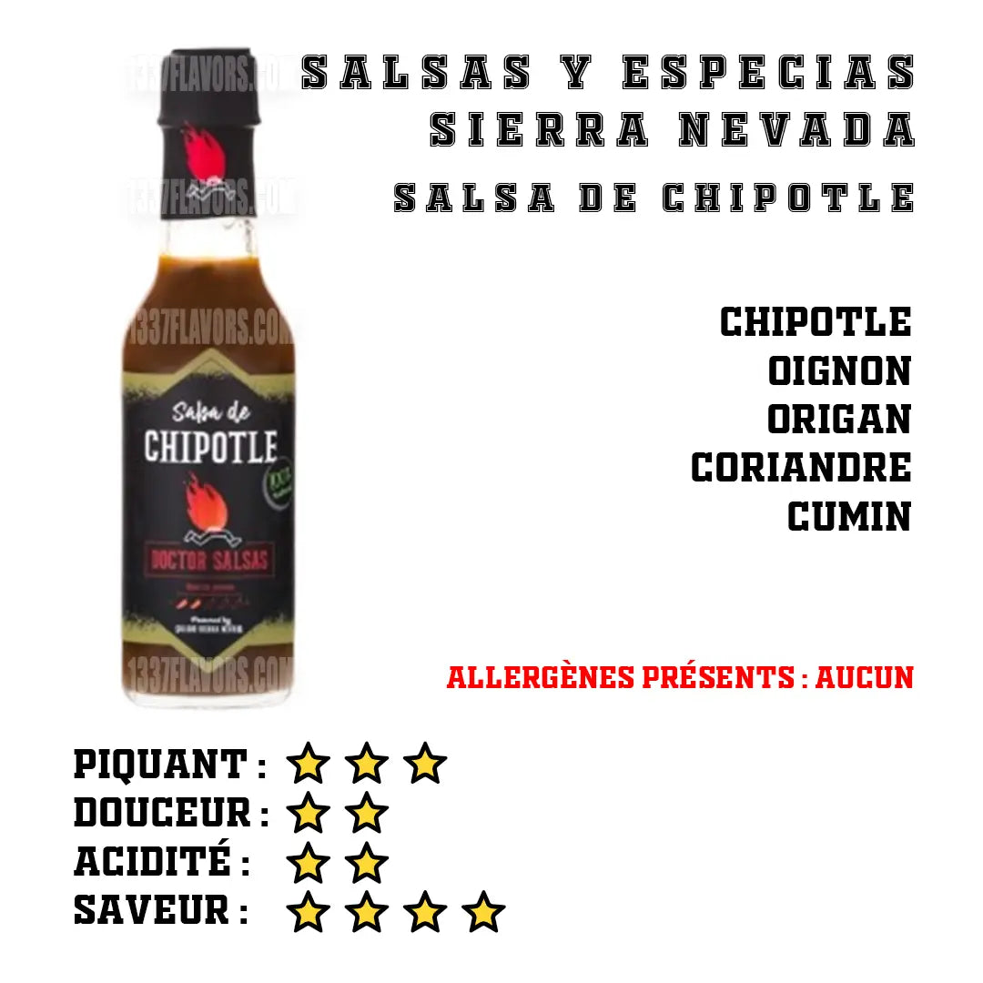 Doctor Salsa - Salsa de Chipotle Salsas Y Especias Sierra Nevada SL