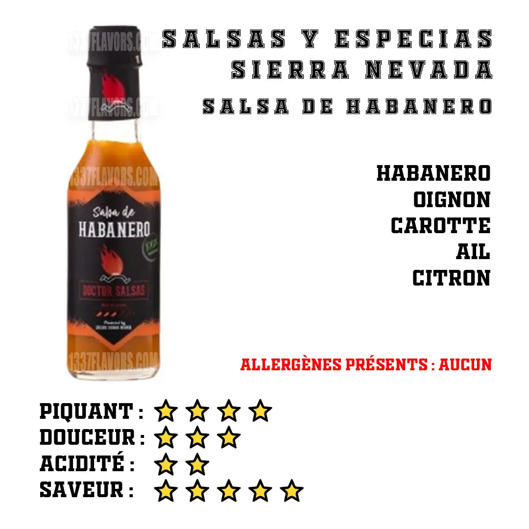 Doctor Salsa - Salsa de Habanero Salsas Y Especias Sierra Nevada SL