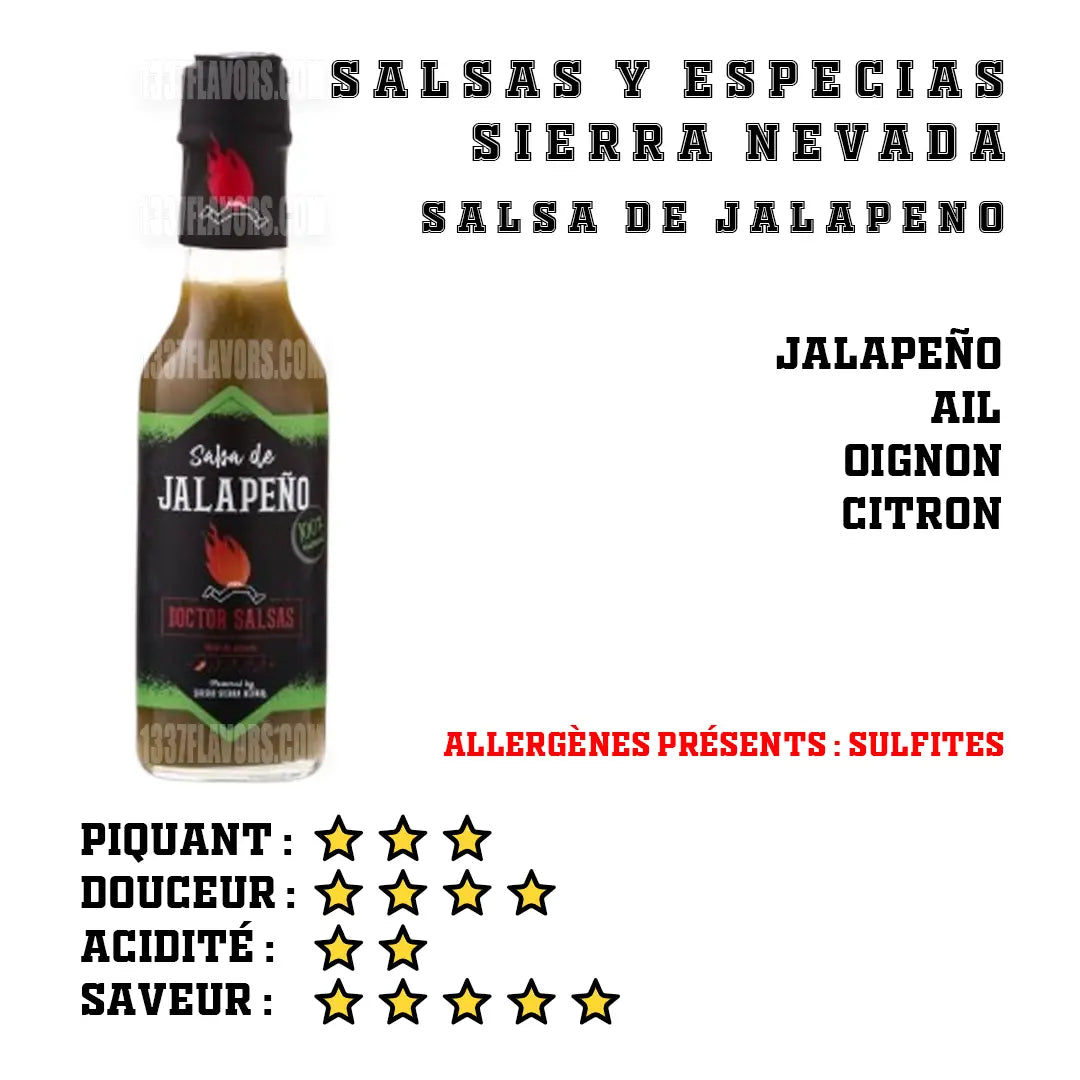 Doctor Salsa - Salsa de Jalapeno Salsas Y Especias Sierra Nevada SL