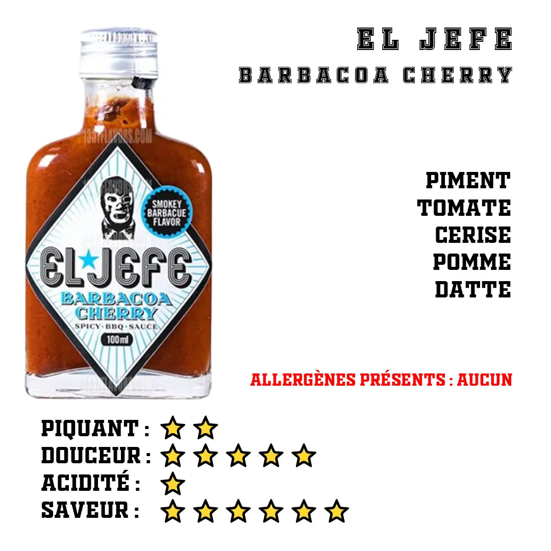 El Jefe - Barbacoa Cherry El Jefe Hot Sauce