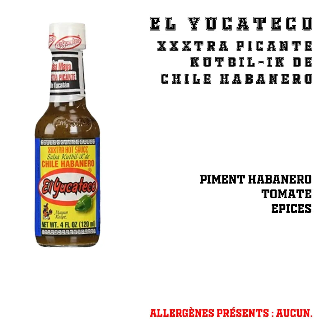 El Yucateco - XXXTRA Picante Kutbil-ik de Chile Habanero El Yucateco