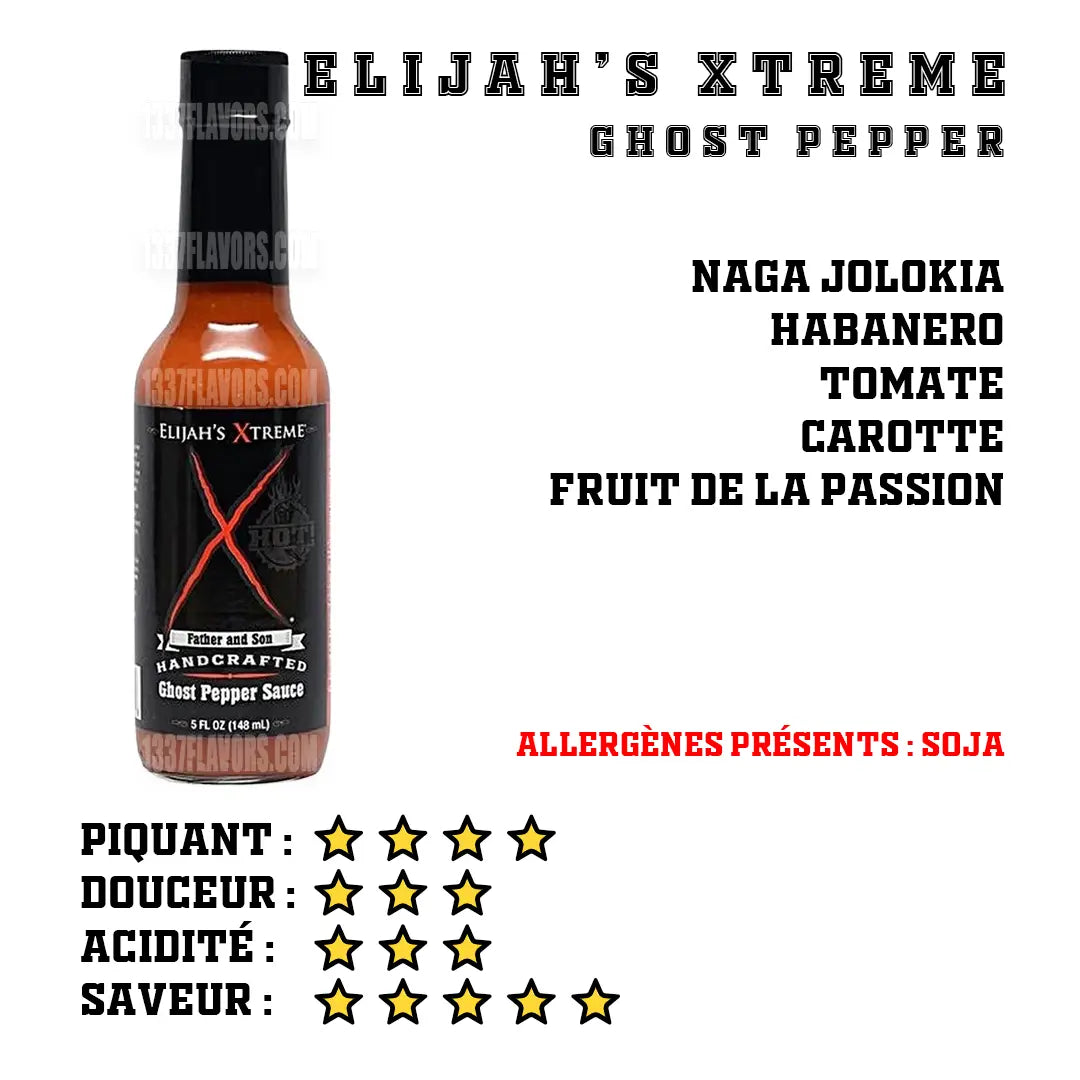 Elijah's Xtreme - Ghost Pepper Sauce Elijah's Xtreme Gourmet Sauces