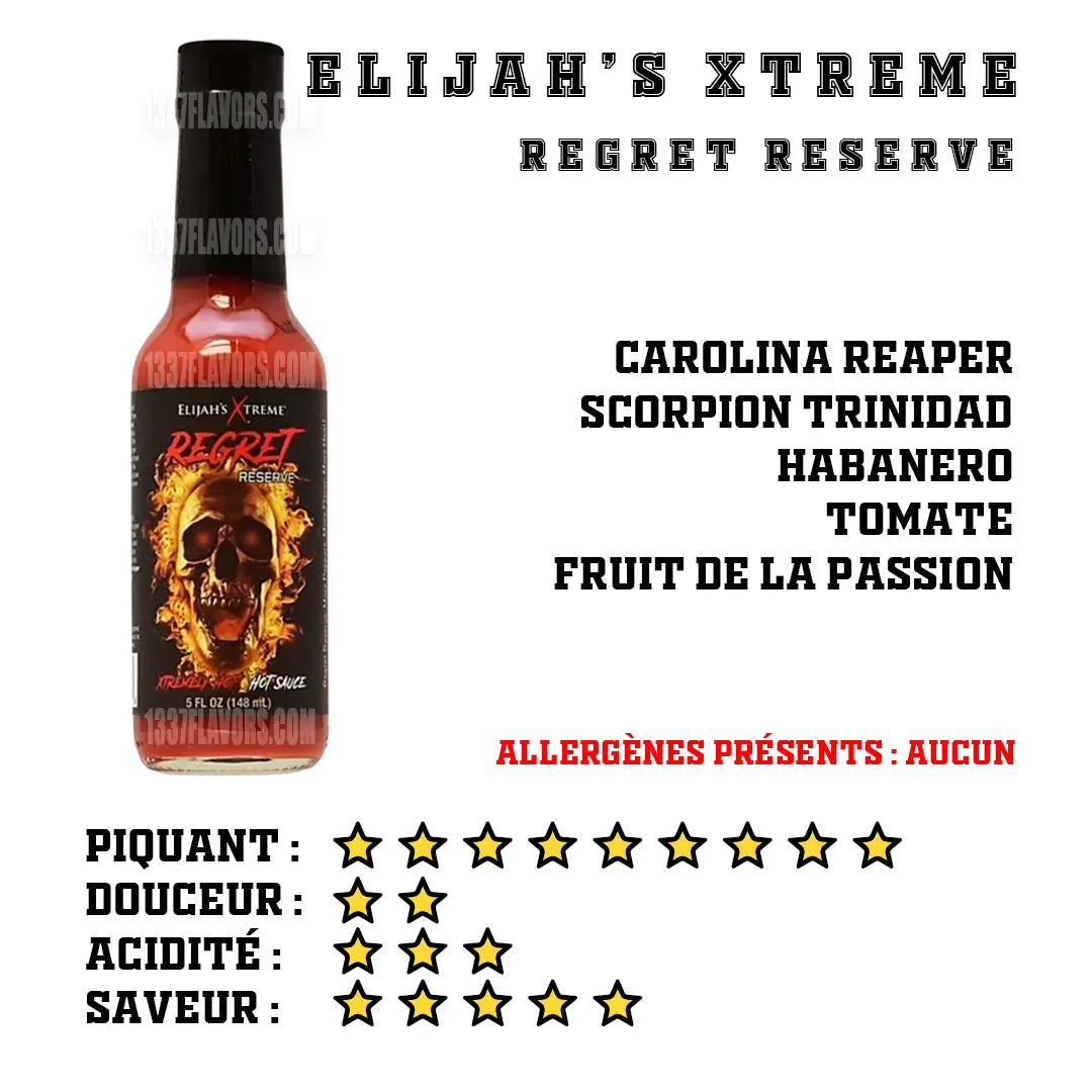 Elijah's Xtreme - Regret Reserve Elijah's Xtreme Gourmet Sauces