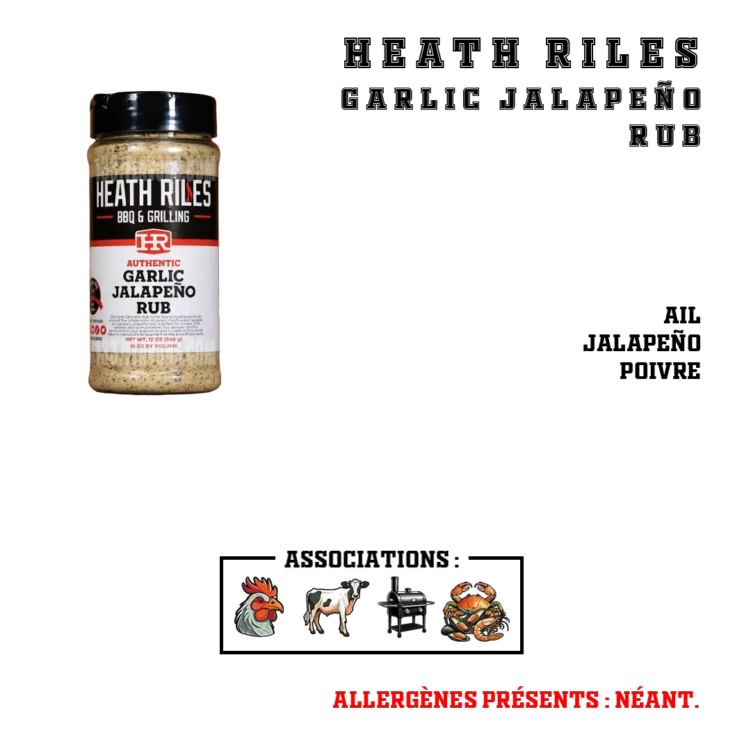 Heath Riles Garlic Jalapeno Rub BBQ 1337 Flavors