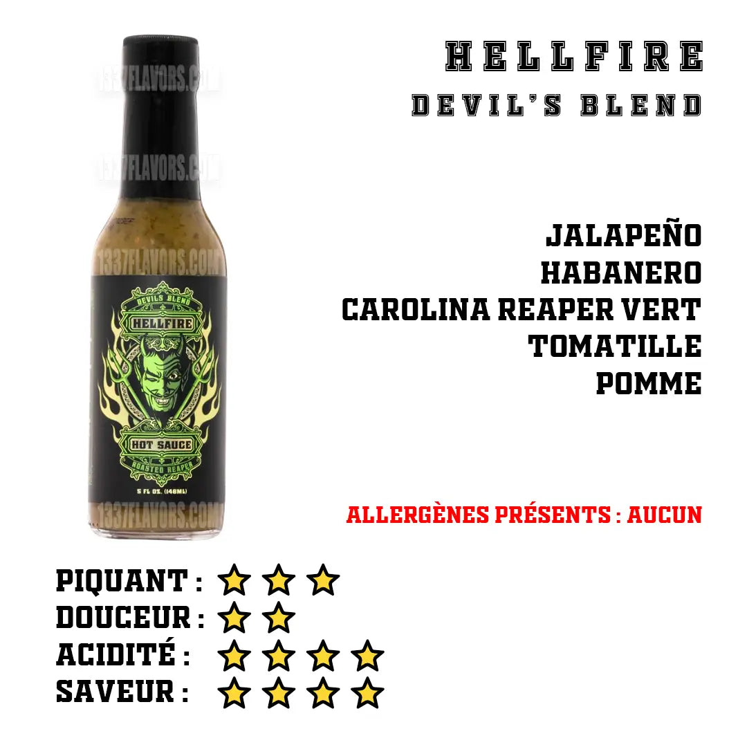 Hellfire - Devil's Blend Hellfire Hot Sauce Inc