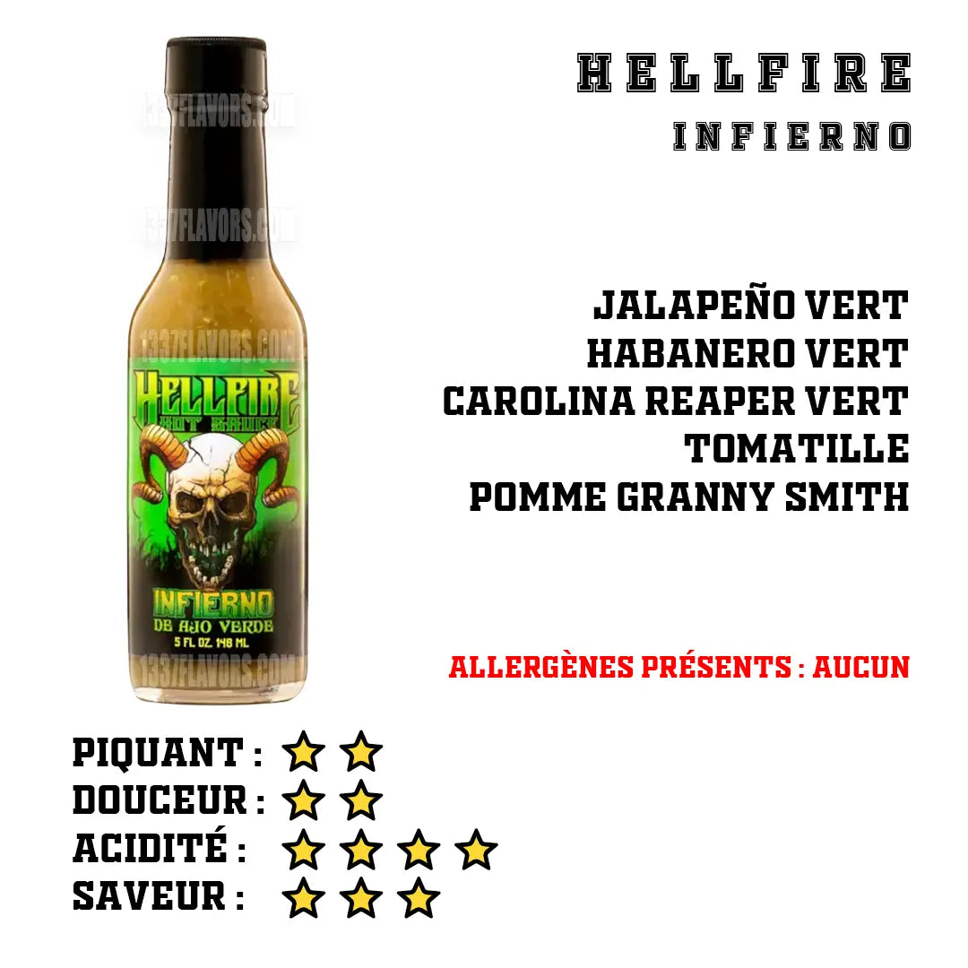 Hellfire - Infierno Hellfire Hot Sauce Inc