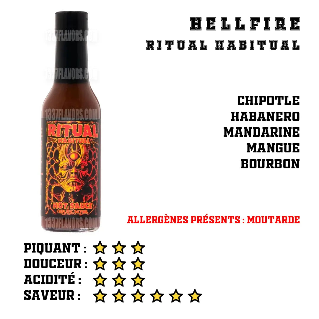 Hellfire - Ritual Habitual Hellfire Hot Sauce Inc