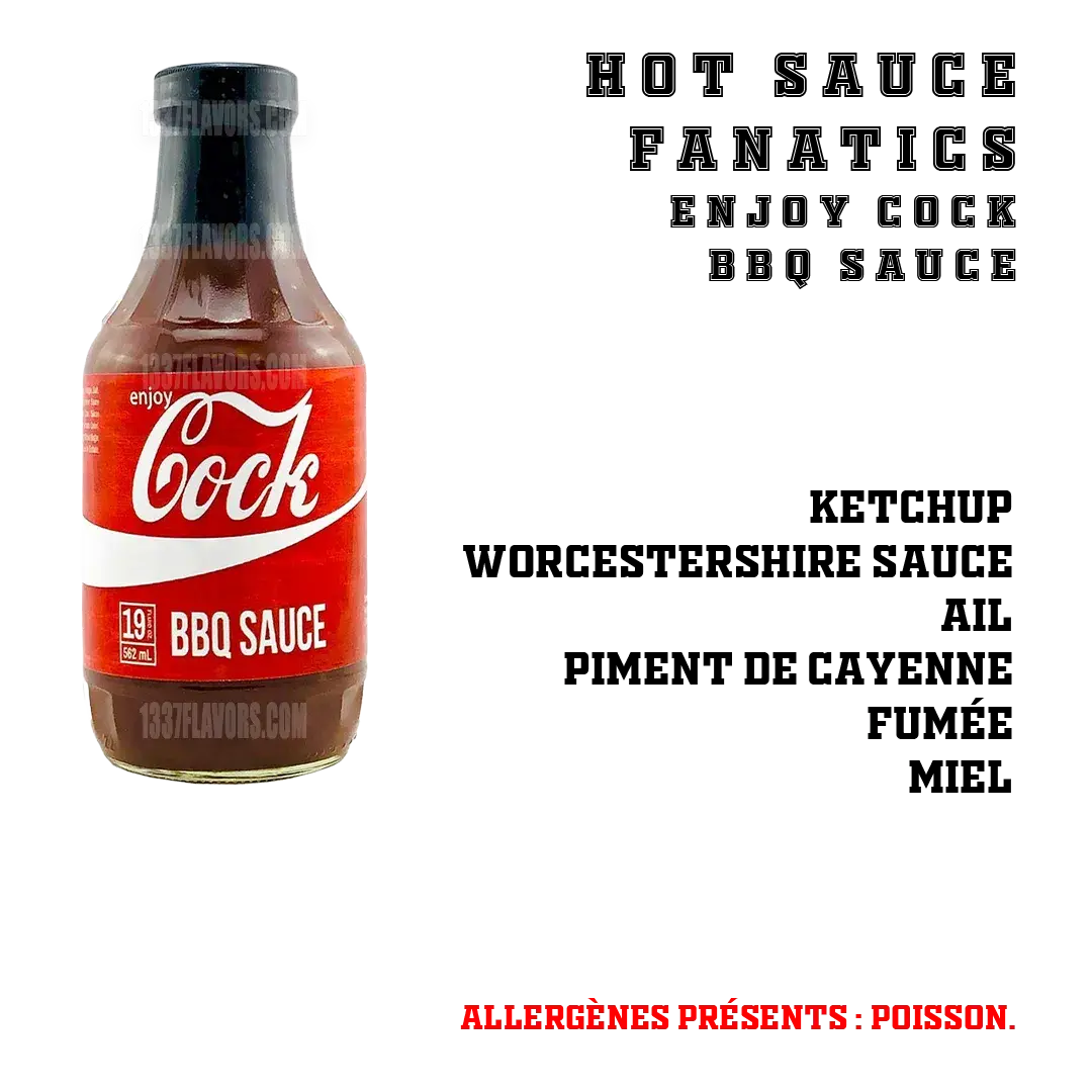 Hot Sauce Fanatics - Enjoy Cock BBQ Sauce Hot Sauce Fanatics