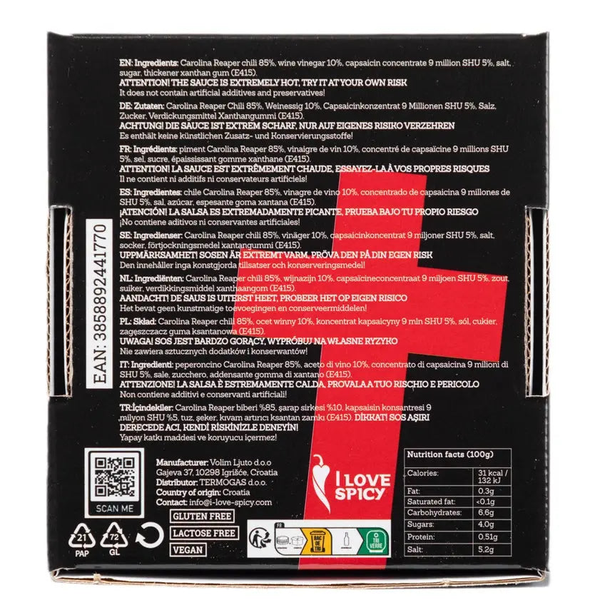 La sauce piquante Resurrection 20ml – Pepper Pulse Volim Ljuto