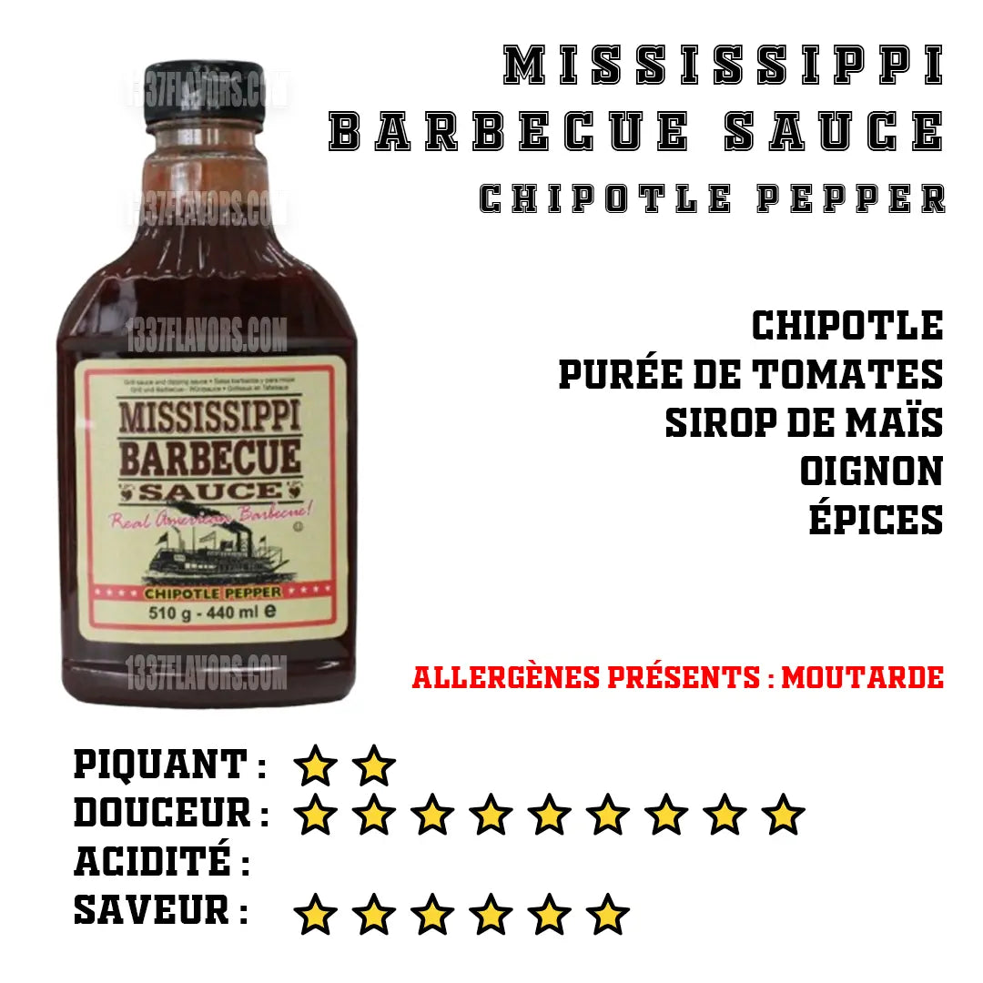 Mississippi Barbecue Sauce - Chipotle Pepper Mississippi Barbecue Sauce