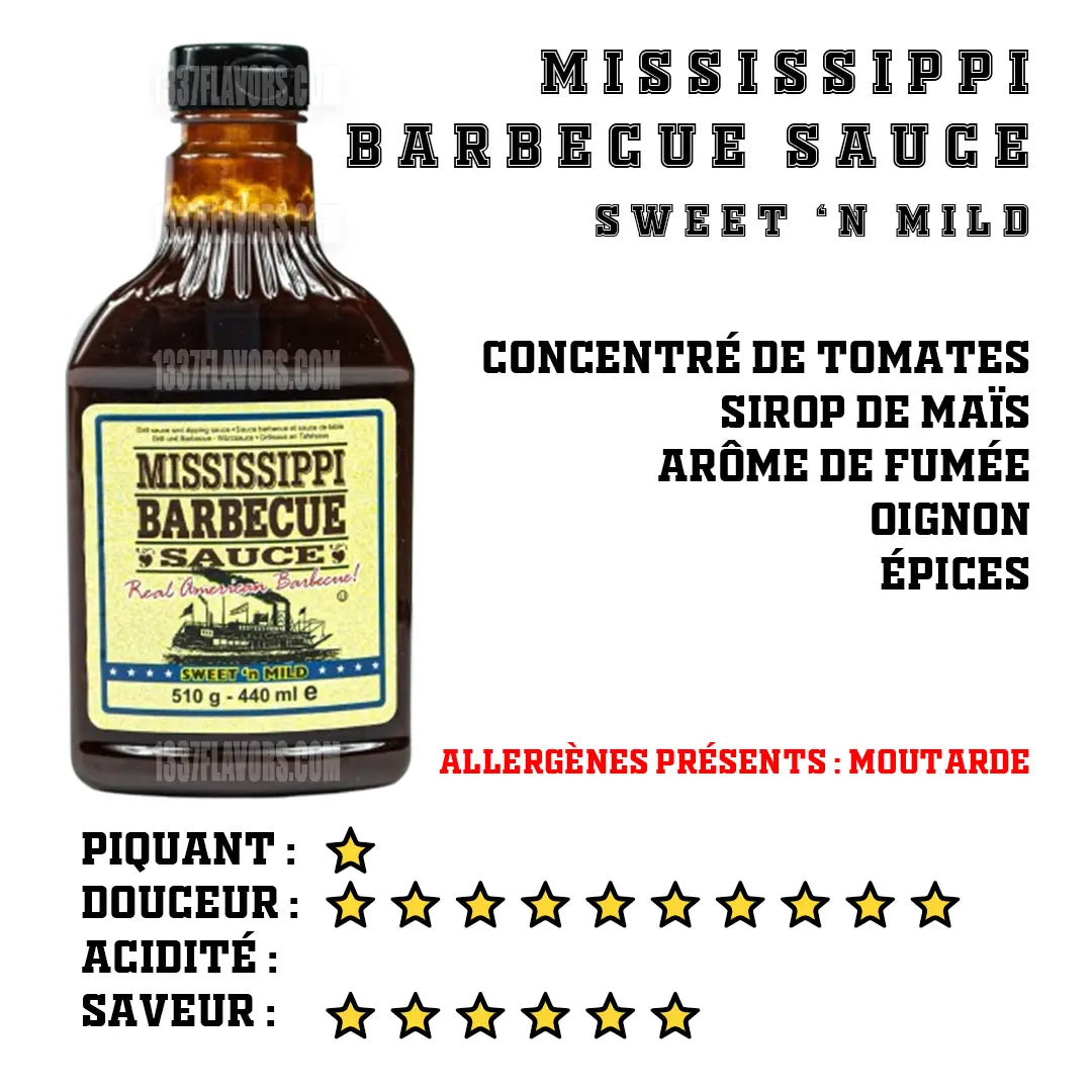 Mississippi Barbecue Sauce - Sweet 'n Mild Mississippi Barbecue Sauce