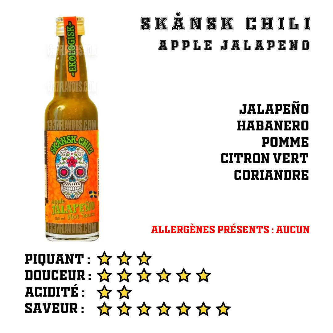 Skånsk Chili - Apple Jalapeno EKO Skånsk Chili