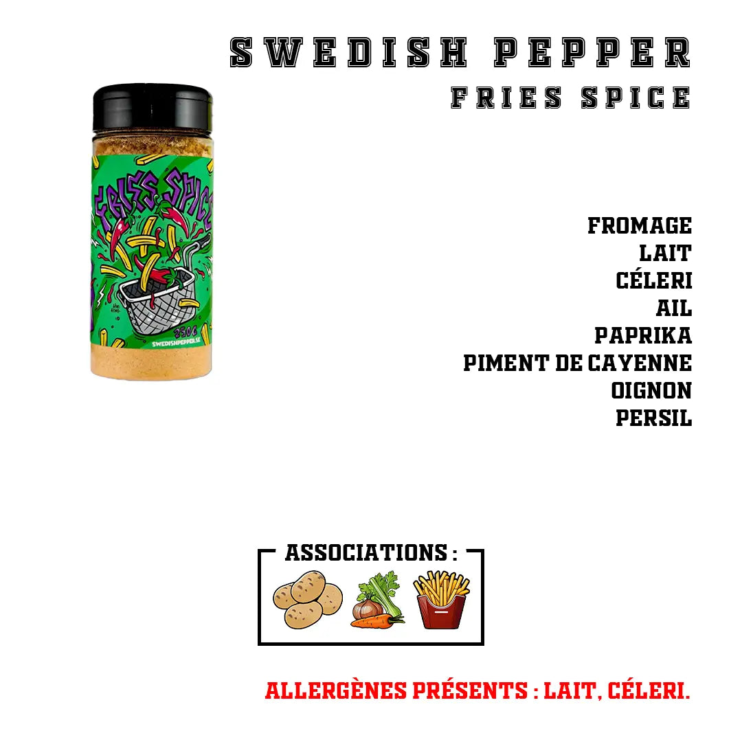 Swedish Pepper - Fries Spice Swedish Pepper