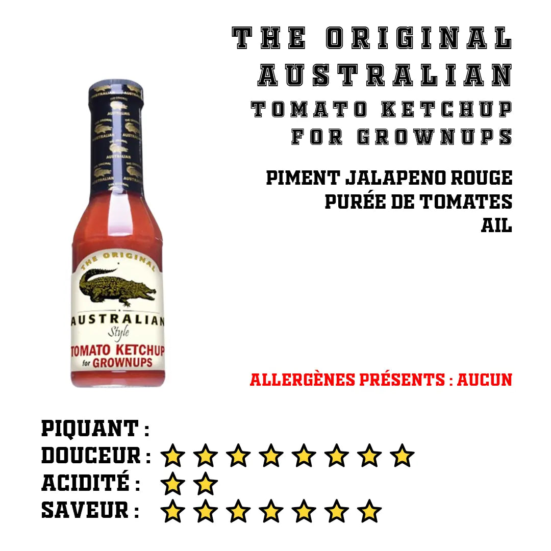 The Original Australian - Tomato Ketchup For Grown Ups The Original Australian