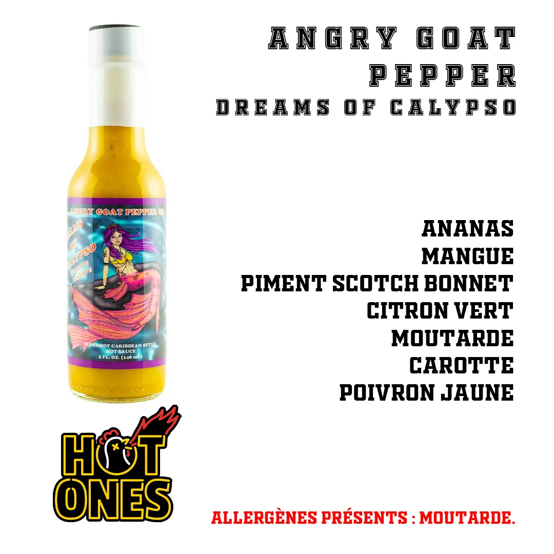 Angry Goat Pepper Co - Dreams of Calypso HOT ONES Angry Goat Pepper Co