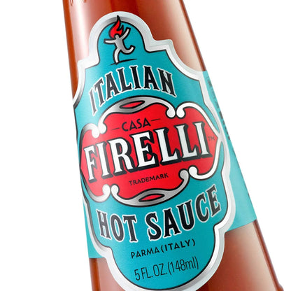 Bouteille en verre de 148 ml de sauce piquante Casa Firelli Originale Firelli