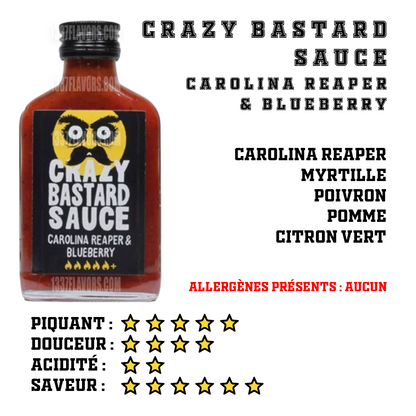 Crazy Bastard Sauce - Carolina Reaper & Blueberry