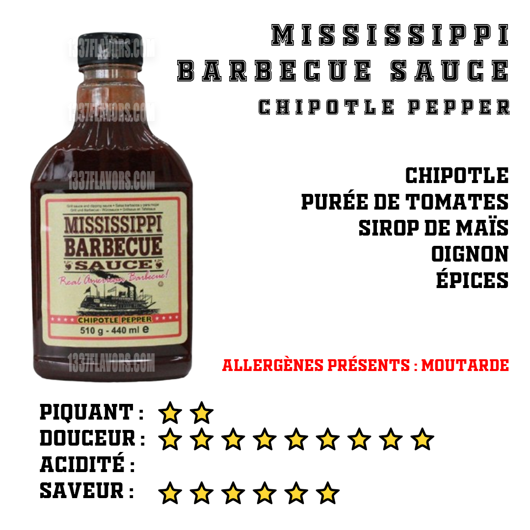 Mississippi Barbecue Sauce - Chipotle Pepper