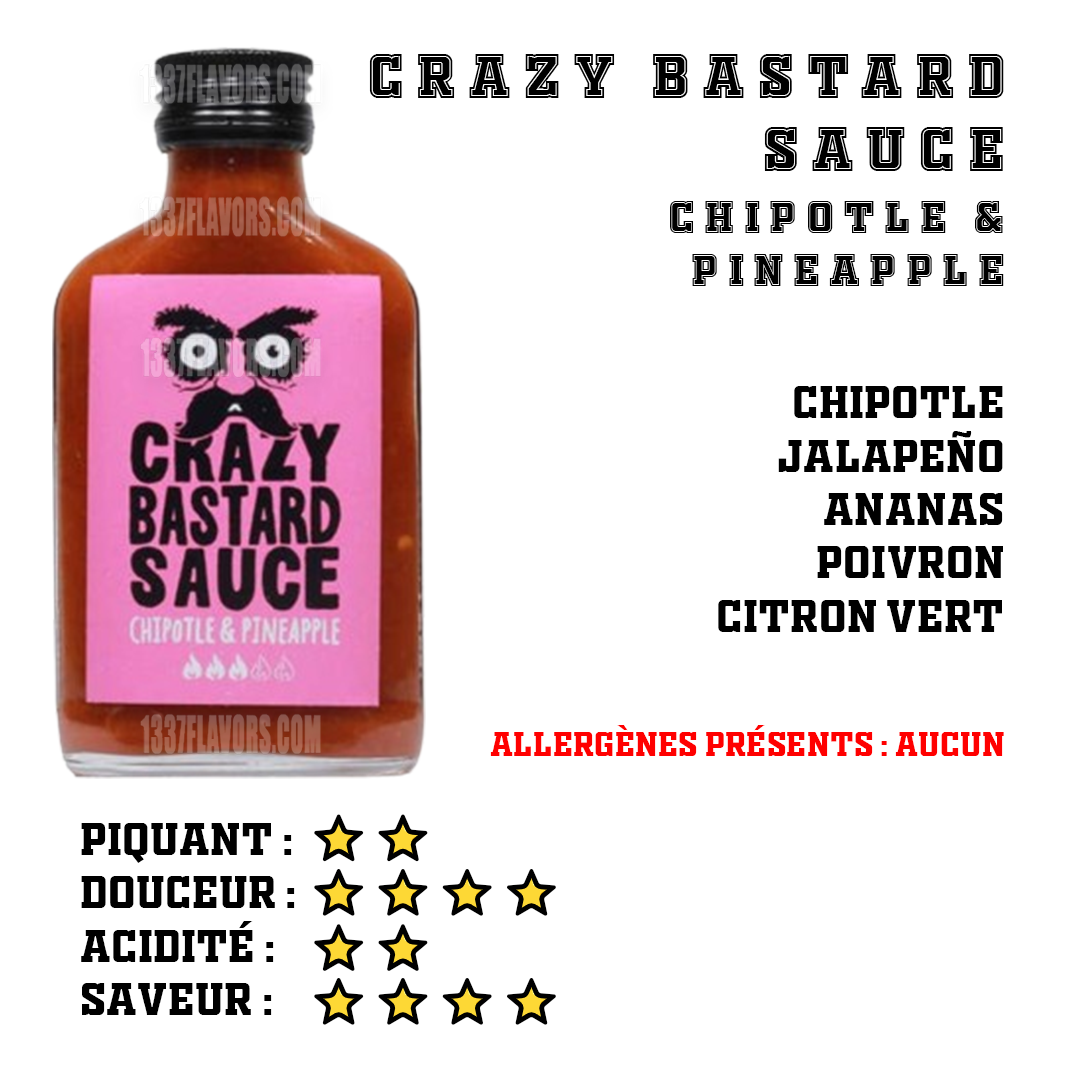 Crazy bastard Sauce - Chipotle & Pineapple