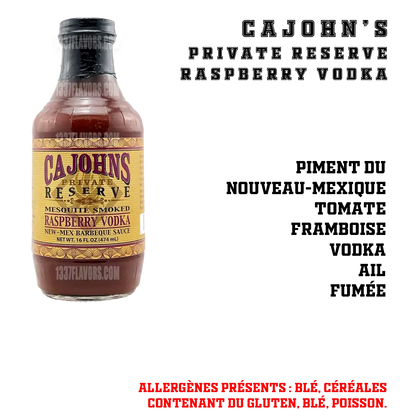 CaJohn's - Private Reserve Raspberry Vodka 1337 Flavors