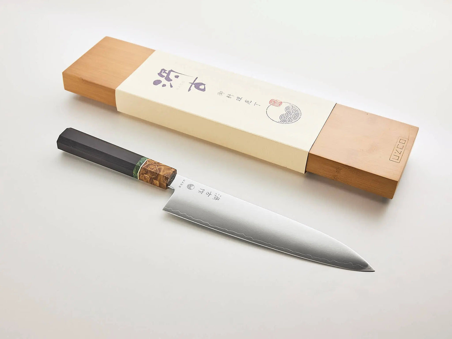 Couteau GYUTO Style Japonais Damas 20 cm / 8 pouces MINUIT UZCO