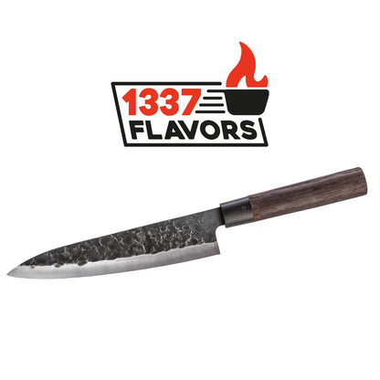 Couteau à viande et poisson Gyotu MIYAZAKI-8" avec manche en bois Wengé Ed Mahony