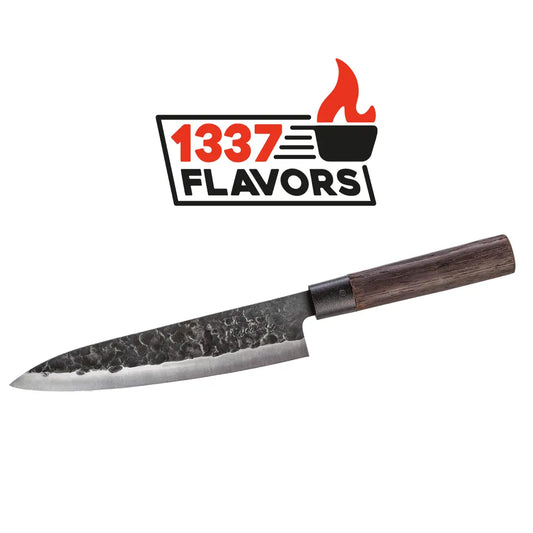 Couteau à viande et poisson Gyotu MIYAZAKI-8" avec manche en bois Wengé Ed Mahony