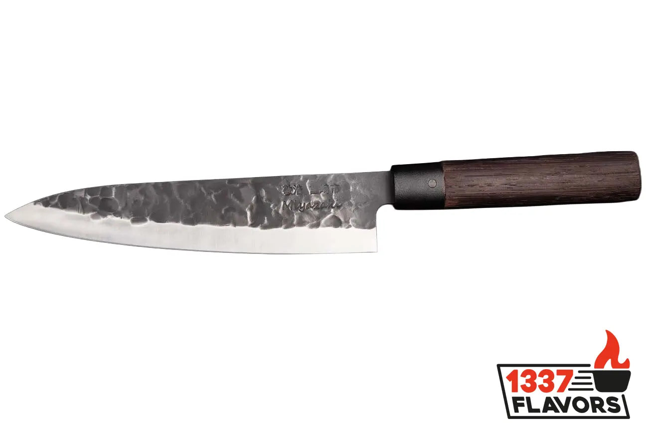 Couteau à viande et poisson Gyotu MIYAZAKI-8" avec manche en bois Wengé Ed Mahony