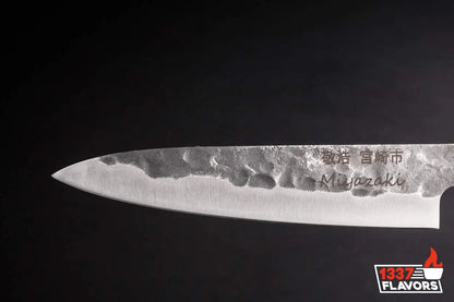 Couteau à viande et poisson Gyotu MIYAZAKI-8" avec manche en bois Wengé Ed Mahony