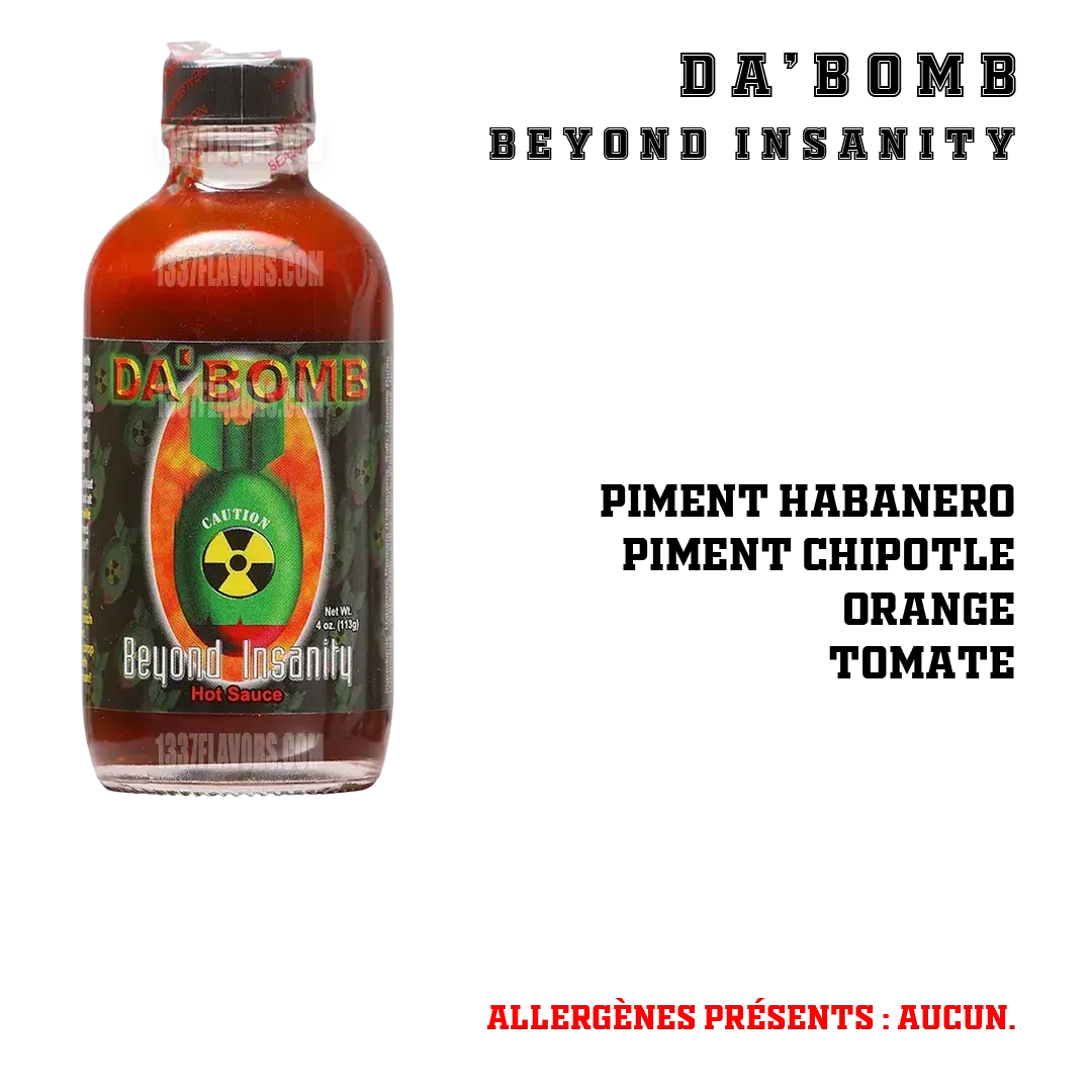 Da' Bomb - Beyond Insanity Hot Sauce 1337 Flavors