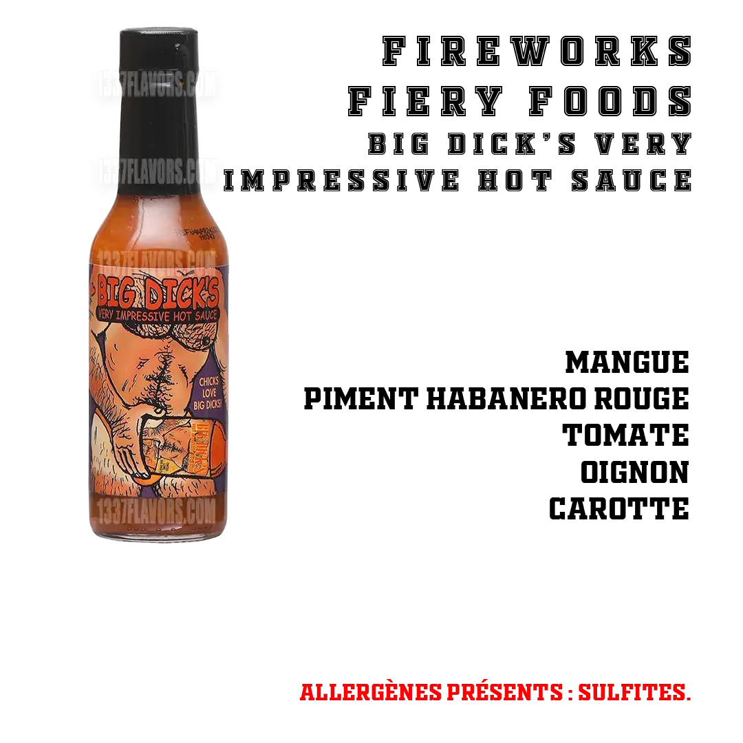 Fireworks Fiery Foods - Big Dick's Very Impressive Hot Sauce 1337 Flavors