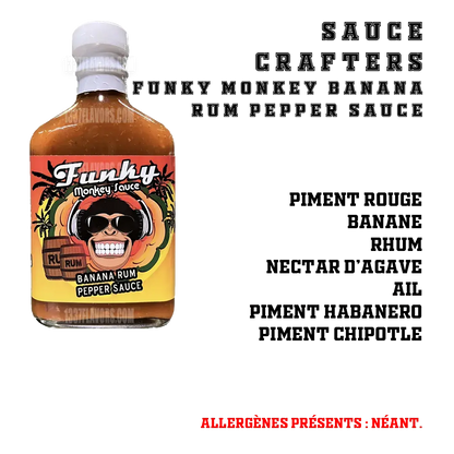 Funky Monkey Sauce Banana Rum Pepper Sauce Crafters