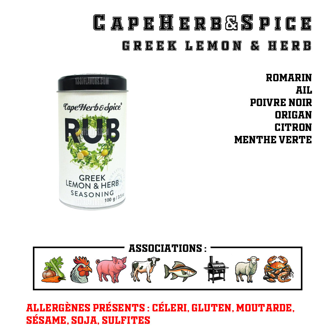 CapeHerb&Spice - RUB Greek Lemon & Herb