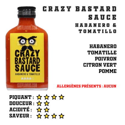 Crazy Bastard Sauce - Habanero & Tomatillo