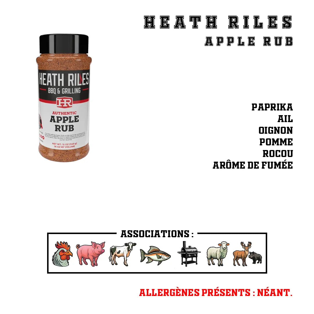 Heath Riles - Apple Rub : épices sucrées à la pomme - 1337 Flavors