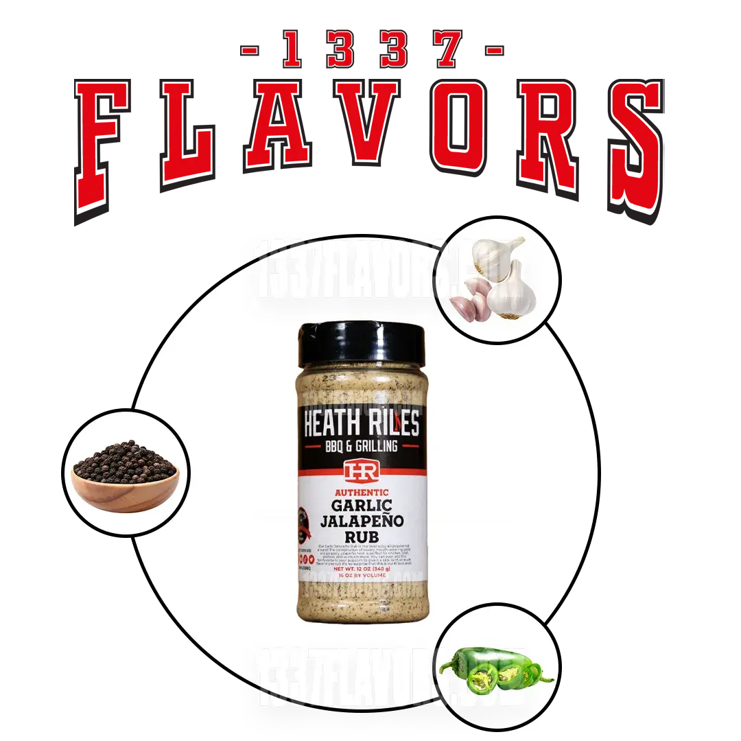 Heath Riles Garlic Jalapeno Rub BBQ 1337 Flavors