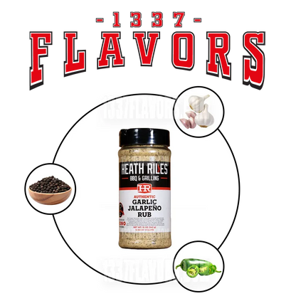 Heath Riles Garlic Jalapeno Rub BBQ 1337 Flavors