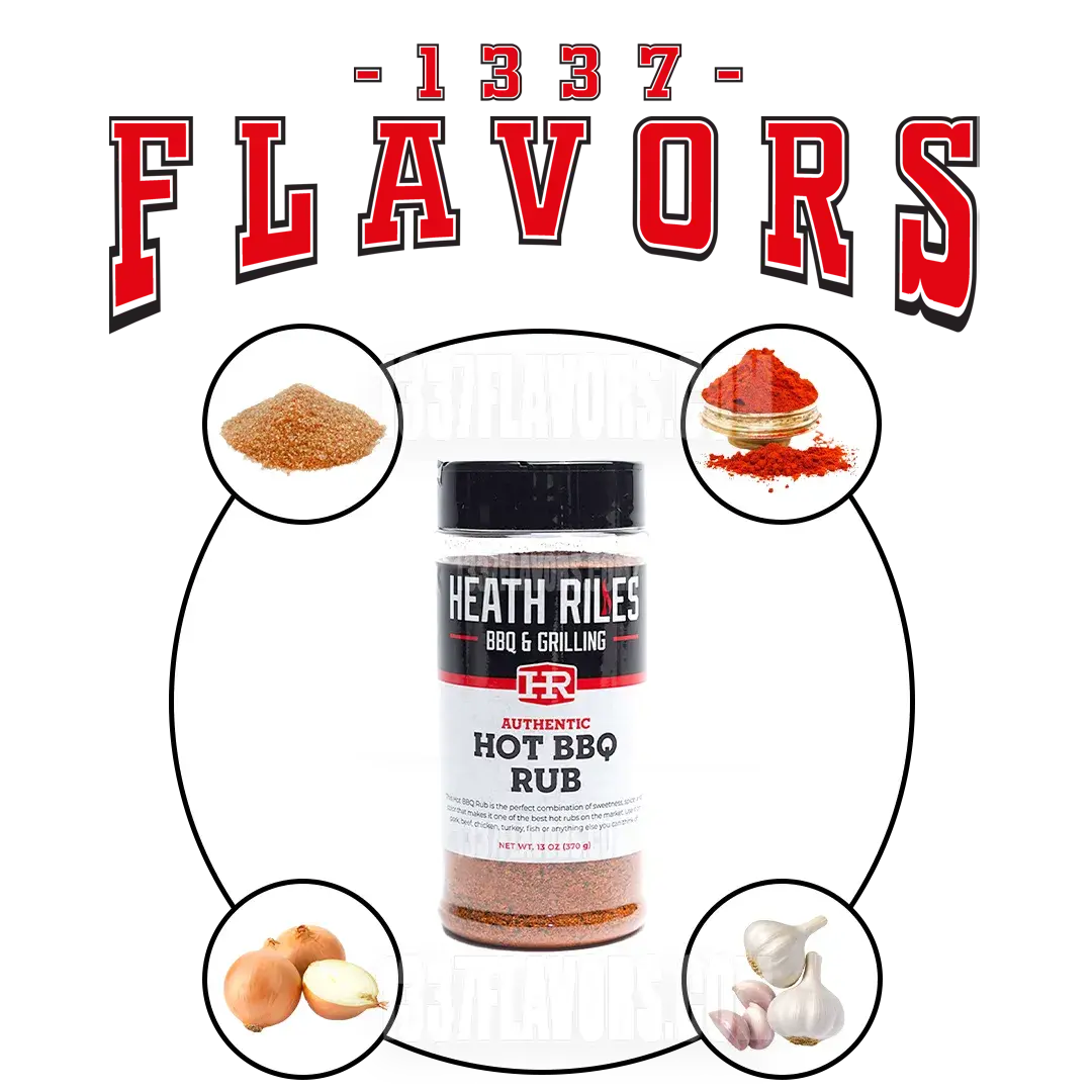Heath Riles Hot BBQ Rub 1337 Flavors