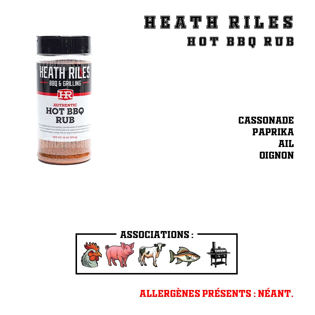 Heath Riles Hot BBQ Rub 1337 Flavors