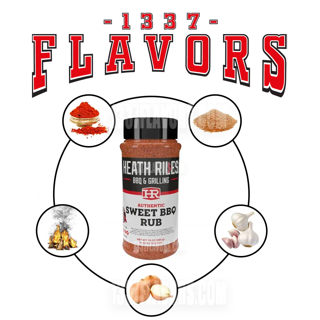Heath Riles Sweet BBQ Rub 1337 Flavors