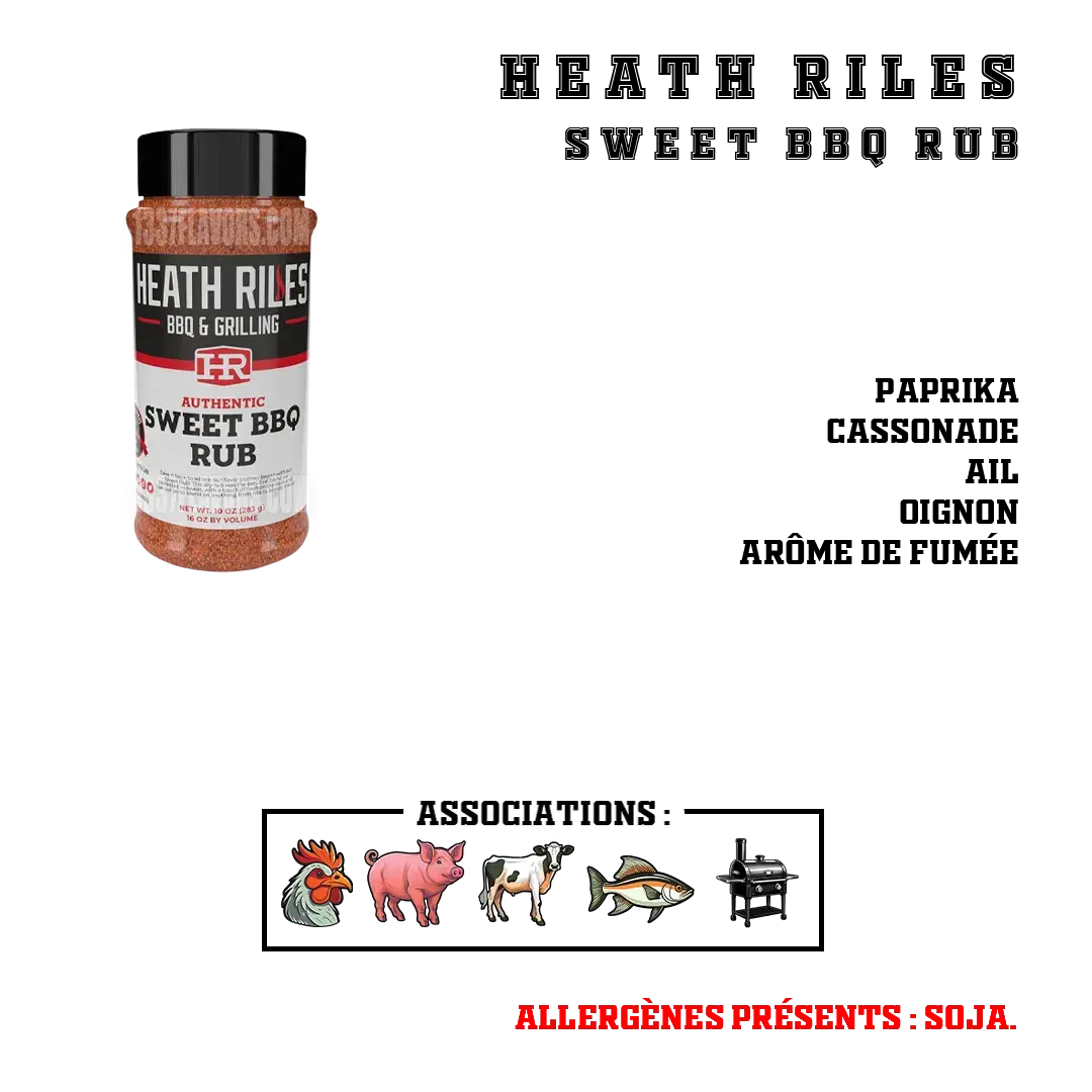 Heath Riles Sweet BBQ Rub 1337 Flavors