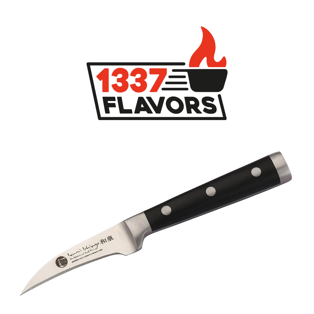 Izumi Ichiago - Couteau d'office courbé en acier inoxydable japonais