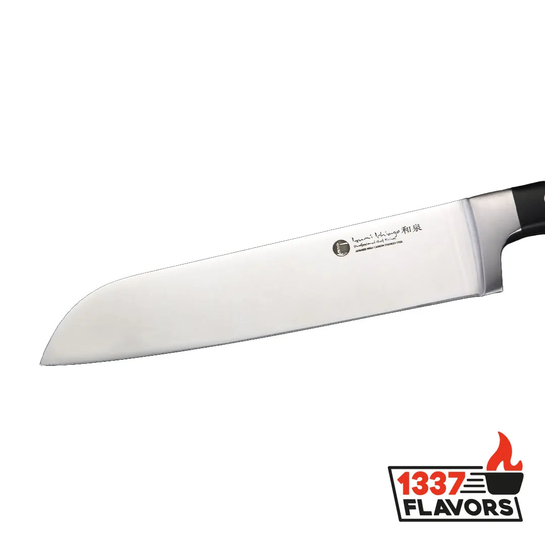 Izumi Ichiago couteau Santoku zoom sur la lame