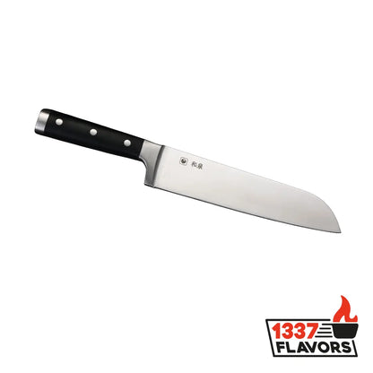 Izumi Ichiago couteau Santoku autre côté du couteau