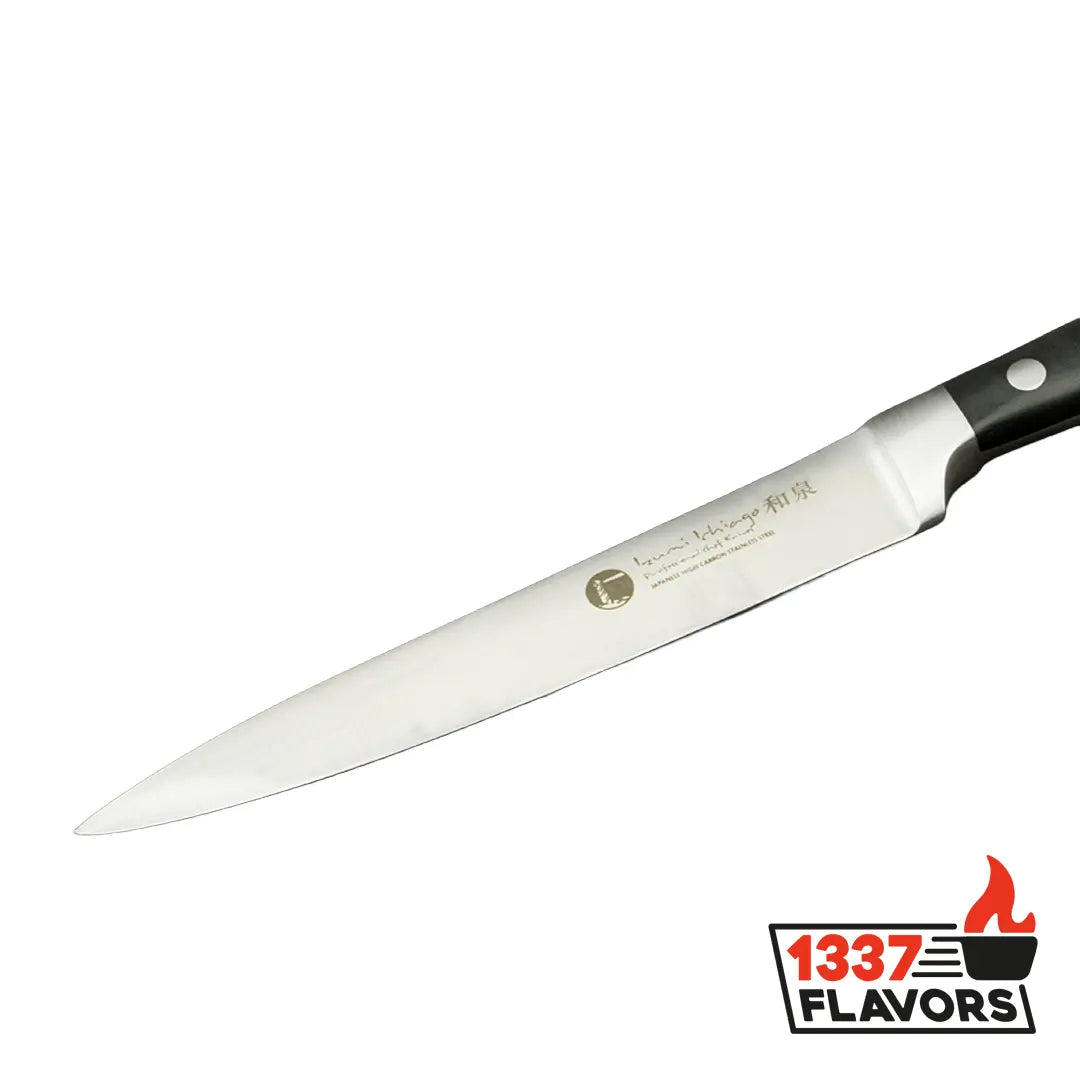 Izumi Ichiago couteau à légumes zoom sur la lame